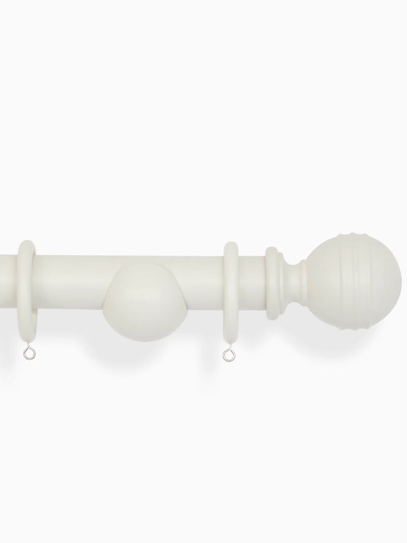 Laura Ashley Soft Natural Haywood curtain pole, imported from the UK