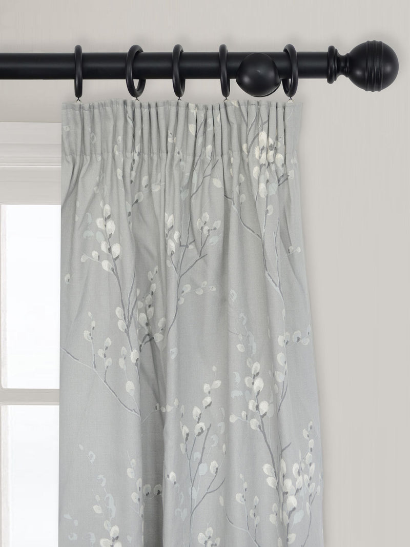 Laura Ashley Black Haywood wooden curtain pole 35mm imported from the UK