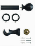 Laura Ashley Black Haywood wooden curtain pole 35mm imported from the UK