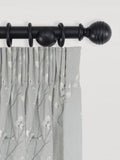 Laura Ashley Black Haywood wooden curtain pole 35mm imported from the UK
