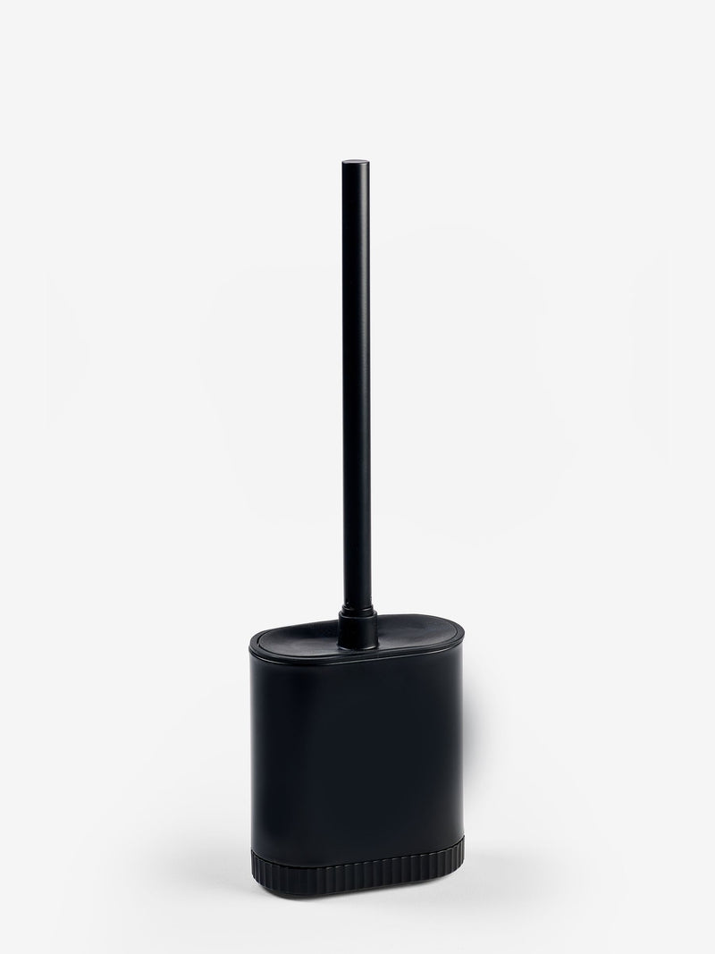 Black slimline silicone toilet brush - British product
