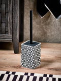 Monochrome Geo Toilet Brush, imported from the UK