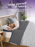 Slumberdown Coverless Comfort duvet 10.5 tog grey stripe (British brand)