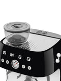Smeg black espresso coffee machine (British brand)