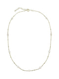 Beaverbrooks gold plated pearl necklace 45cm (British brand)