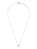 Beaverbrooks Gold 9ct Yellow Gold Cubic Zirconia Necklace 45cm - British product