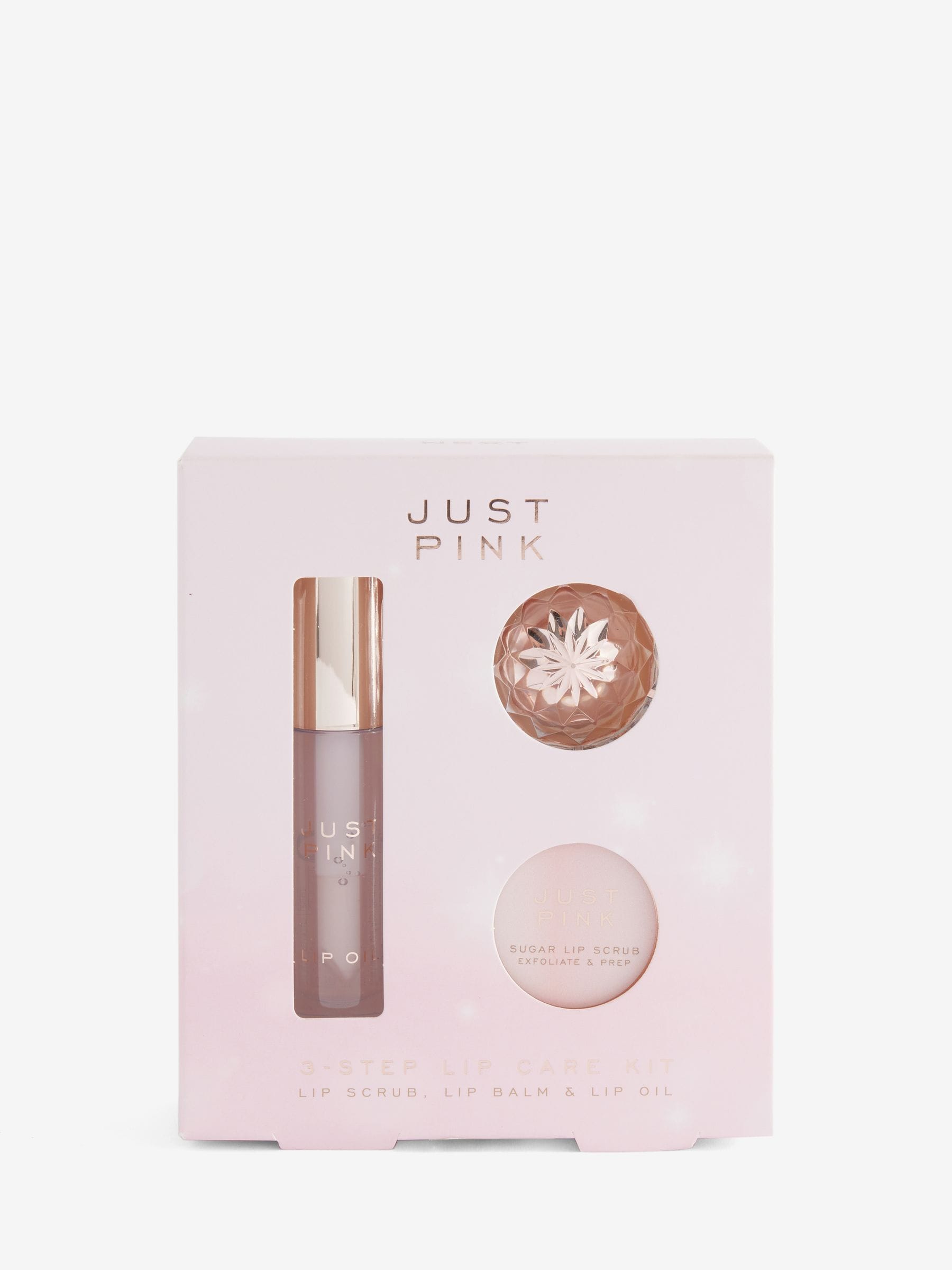 Just Pink strawberry lip care kit 4ml 5g 14g, UK version