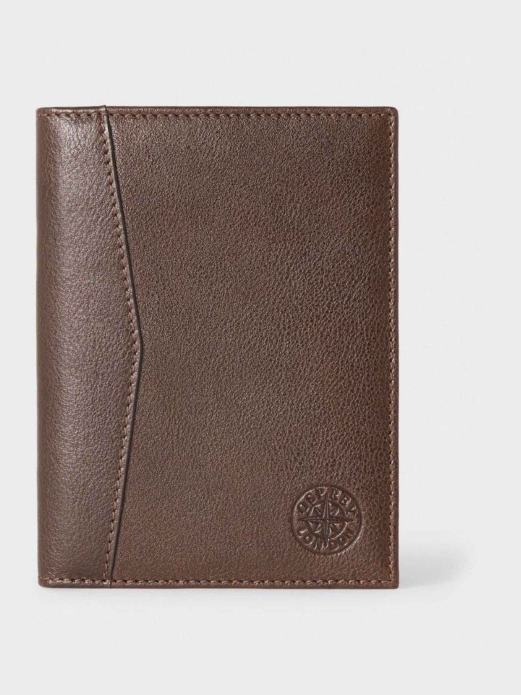 Osprey London The Compass leather passport holder, imported from the UK