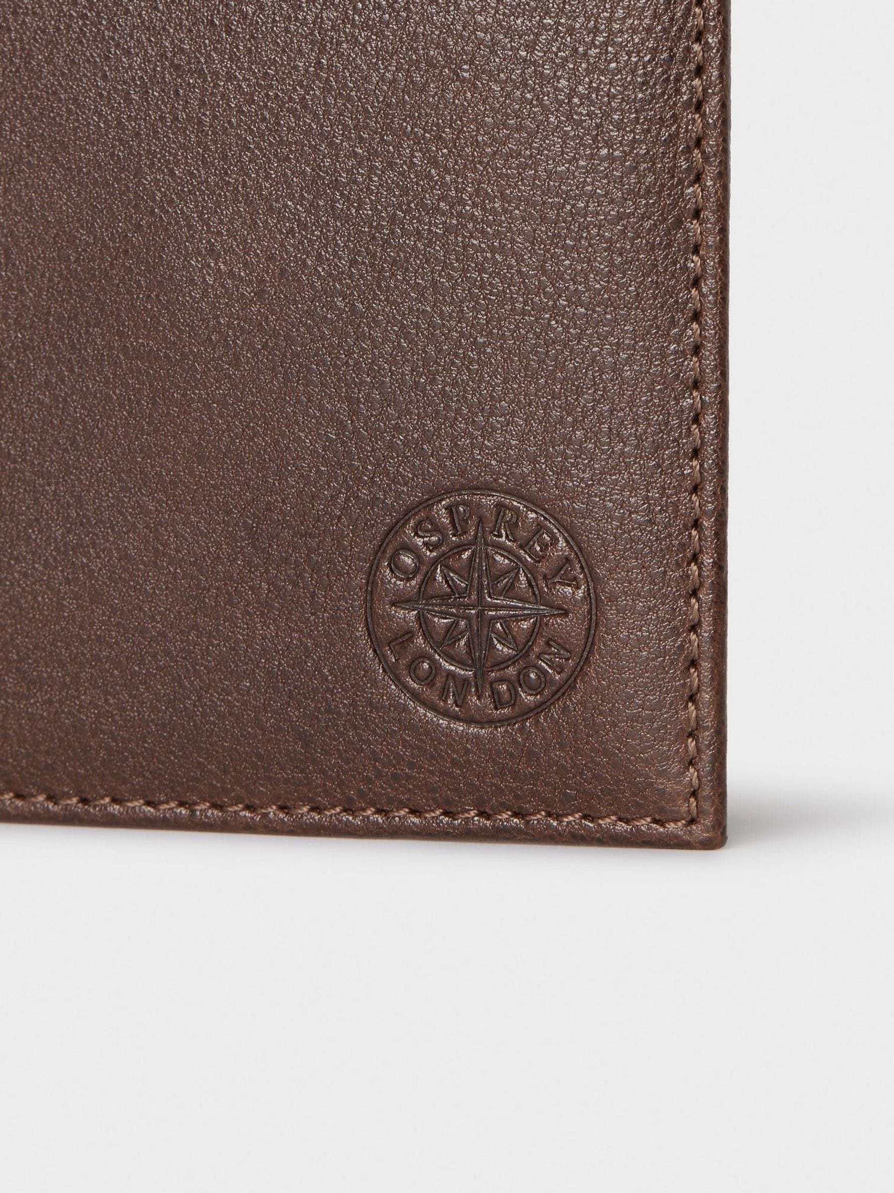 Osprey London The Compass leather passport holder, imported from the UK