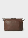 Osprey London Compass brown leather stowaway bag, imported from the UK