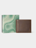 Osprey London The Compass Green Leather Coin Wallet