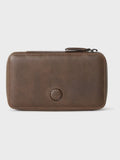 Osprey London brown leather Compass tech pouch wallet (British brand)