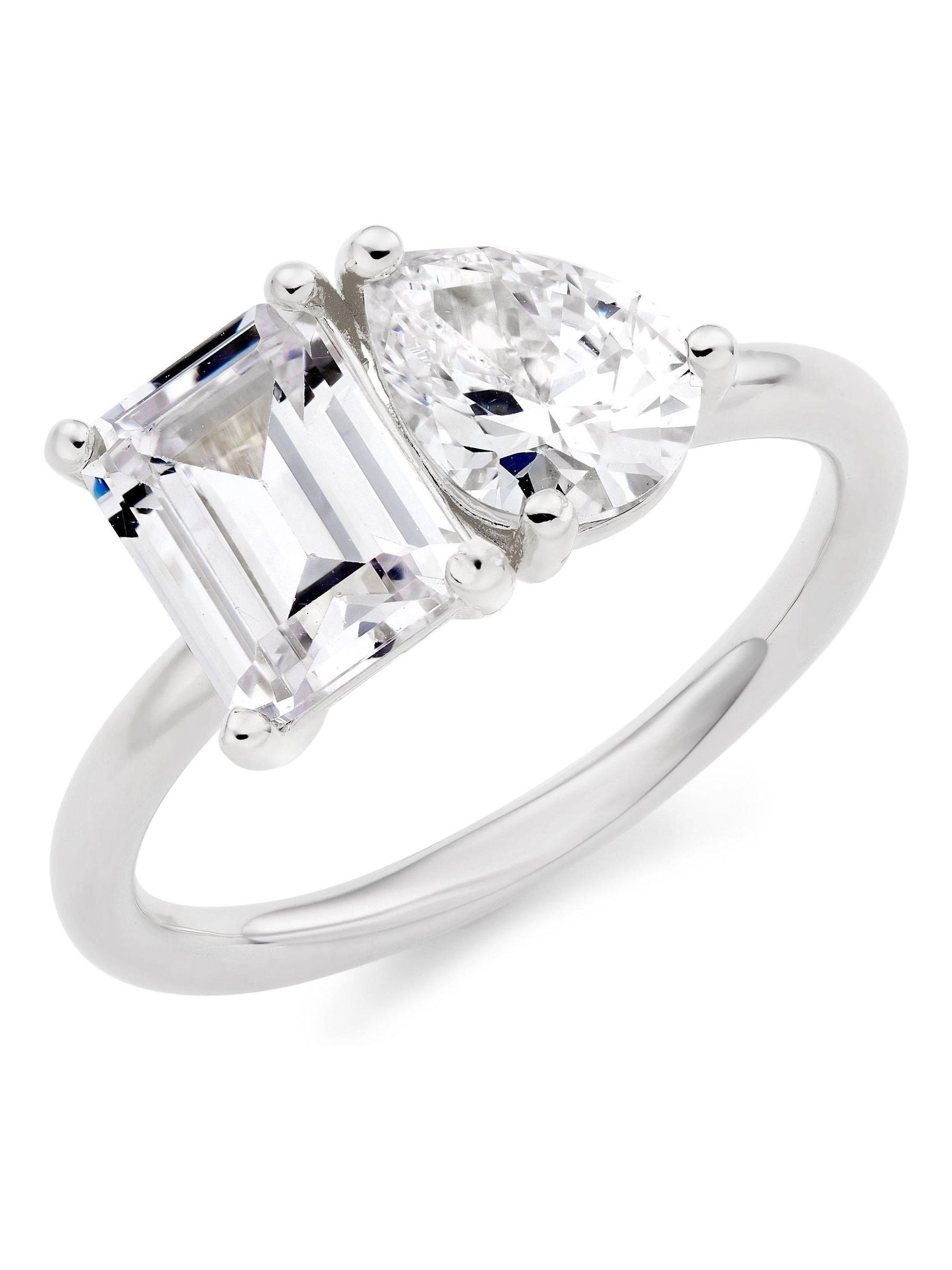 Beaverbrooks Sterling Silber Zirkonia Ring