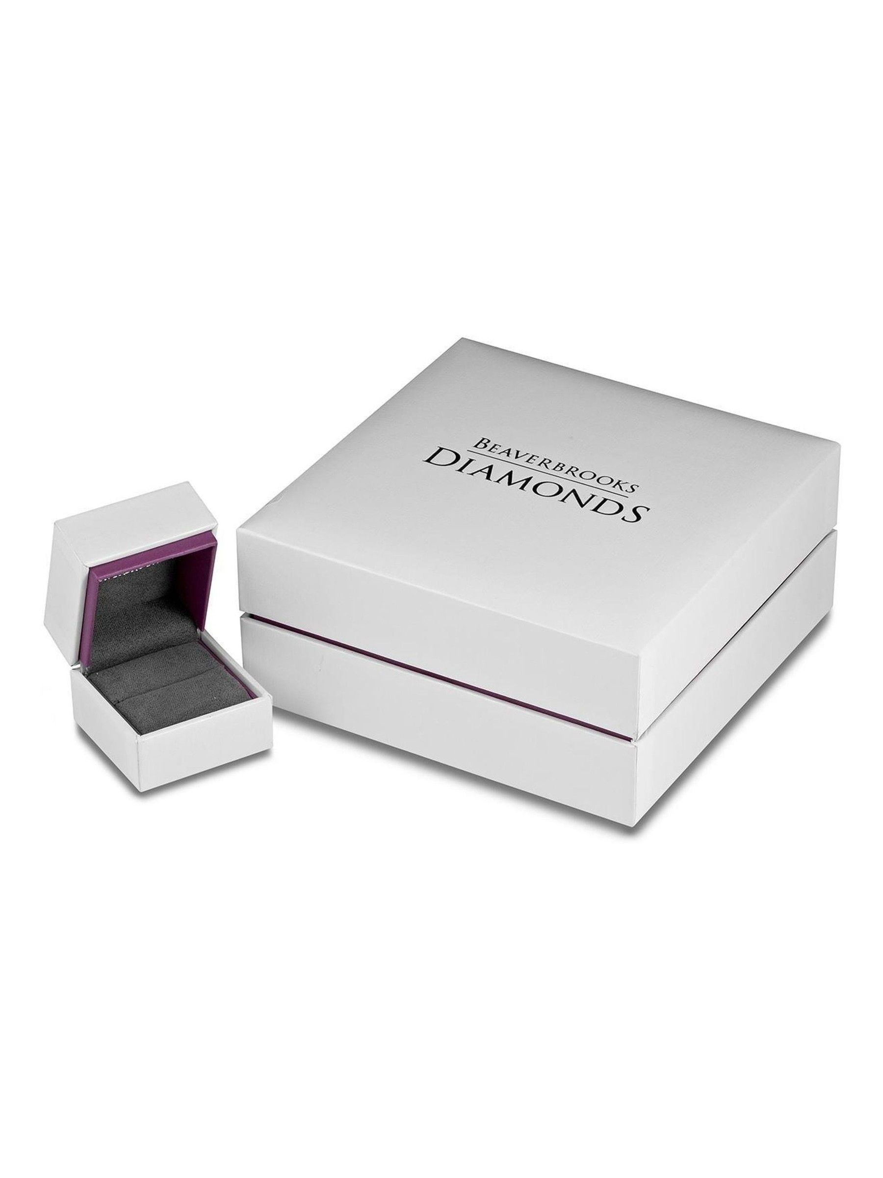 Beaverbrooks Black Platinum and Zirconium Diamond Wedding Ring