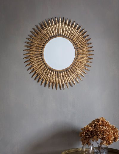 M&S Miroir mural rond Gallery Direct Quill Small - Achetez en ligne sur McGrocer