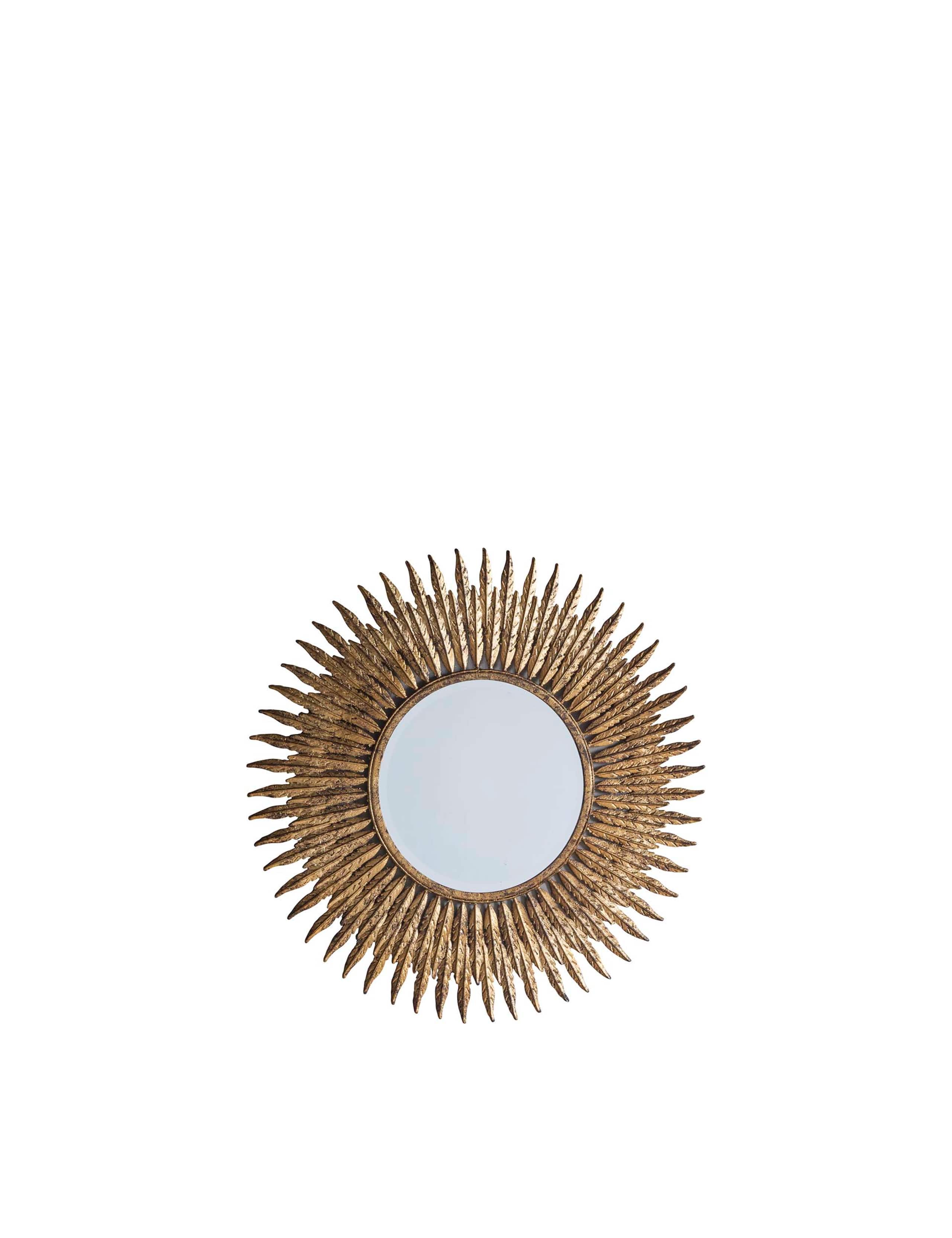 Gallery Direct Quill small round wall mirror, imported from the UK