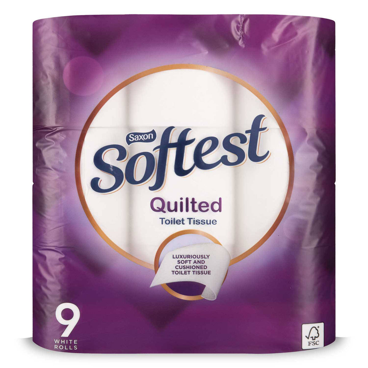 Quilted toilet paper 3 ply 160 sheets 9 pack - British product