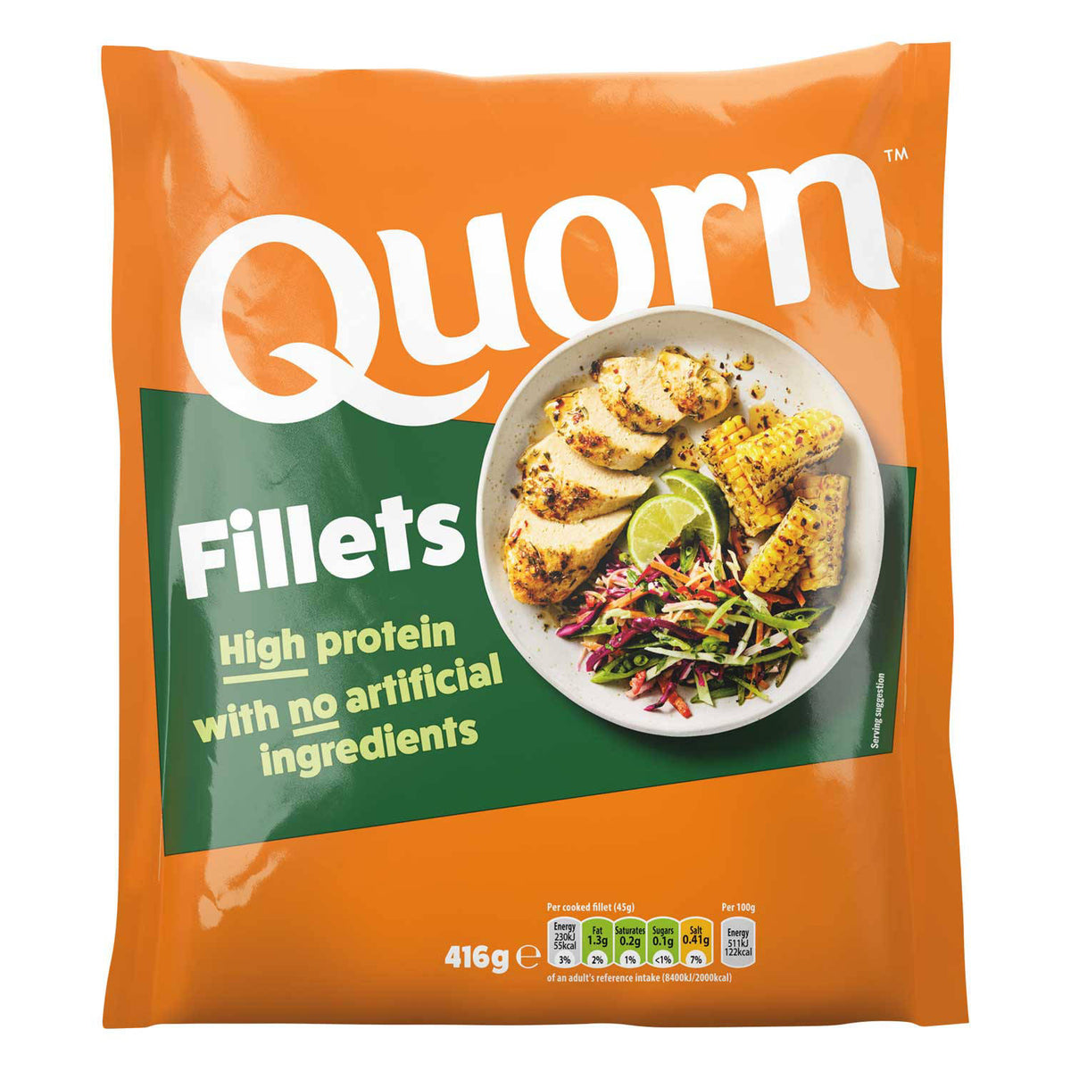 Quorn egg-free fillets, UK version