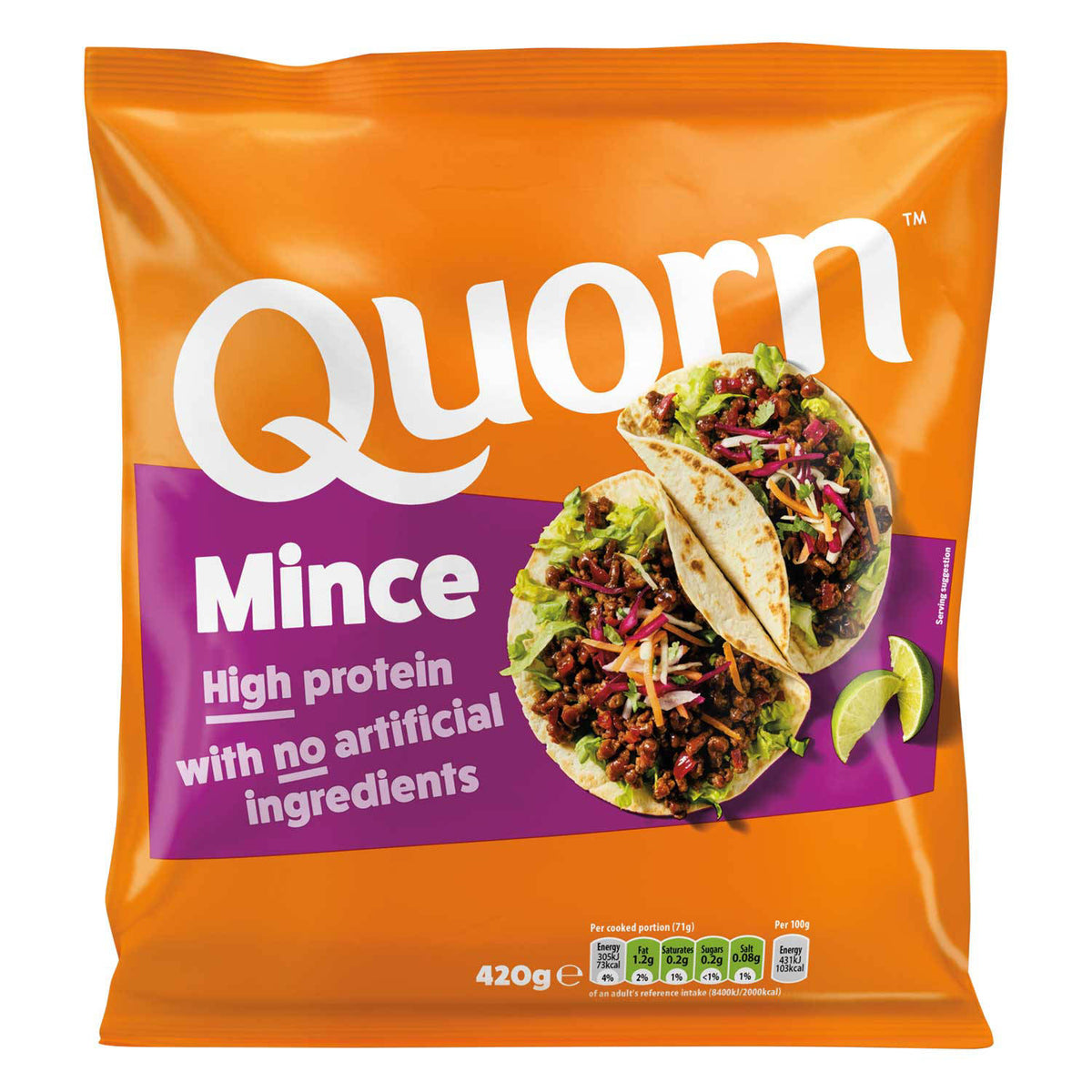 Quorn meat-free mince, imported from the UK