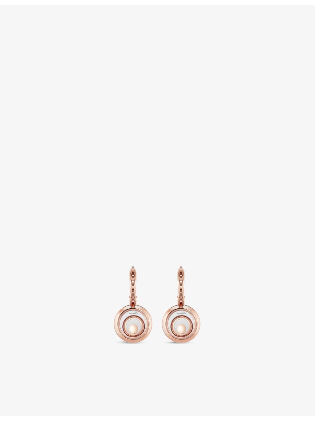 Chopard Happy Spirit diamond earrings 18ct white-gold 0.19ct (British brand)