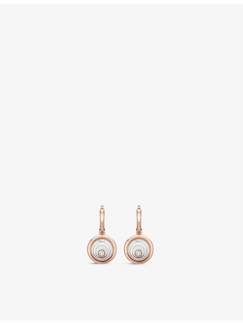Chopard Happy Spirit diamond earrings 18ct white-gold 0.19ct (British brand)