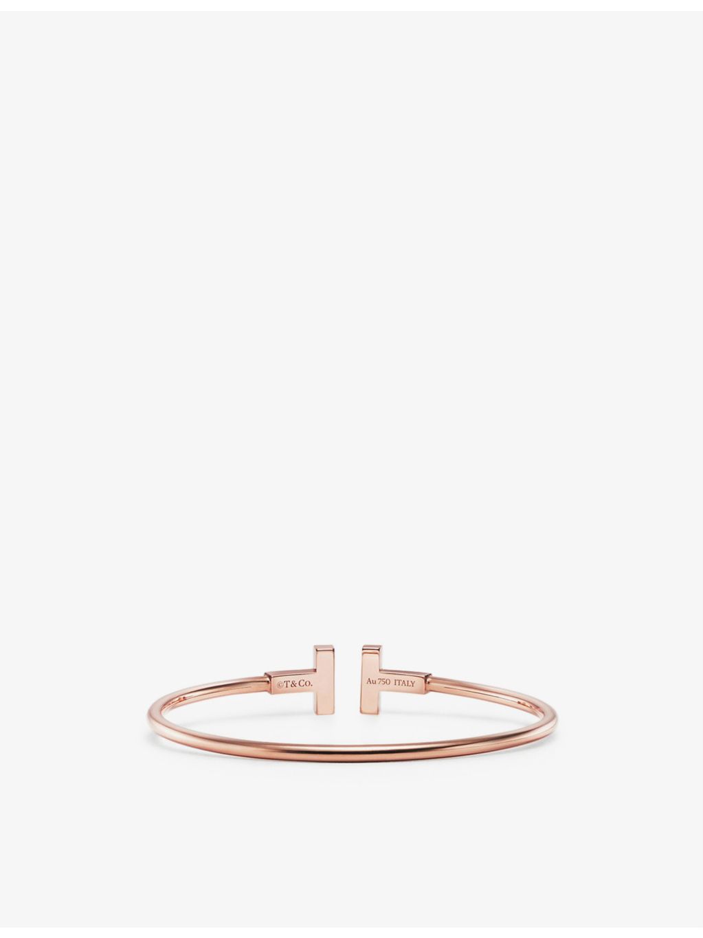 Tiffany T rose gold mother of pearl bracelet, imported from the UK