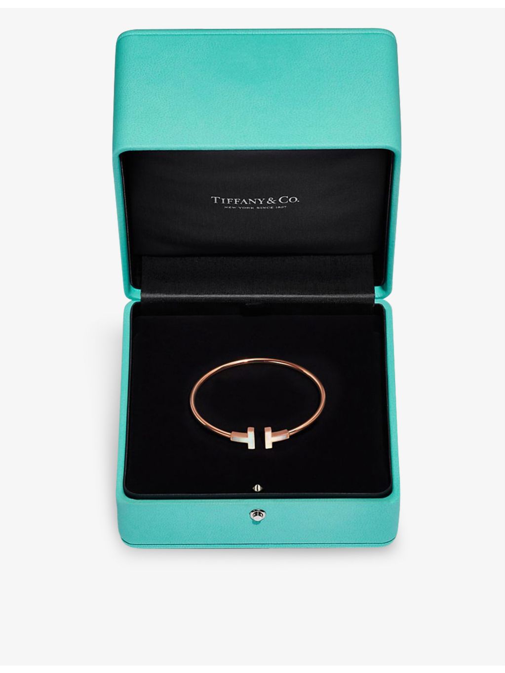 Tiffany T rose gold mother of pearl bracelet, imported from the UK