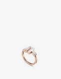 Tiffany & Co. T Square 18ct Rose-Gold and Mother-of-Pearl Ring