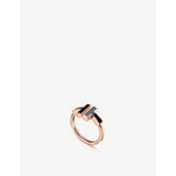 Tiffany T Square 18ct rose-gold and onyx ring - K