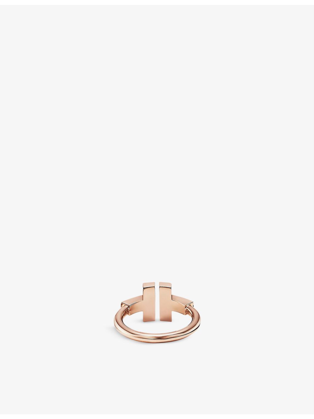 Tiffany & Co. rose-gold mother-of-pearl diamond ring 0.07ct, UK version