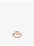 Tiffany & Co. rose-gold mother-of-pearl diamond ring 0.07ct, UK version