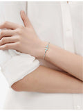 Tiffany & Co T bracelet turquoise 18ct white gold, UK version