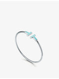 Tiffany & Co T bracelet turquoise 18ct white gold, UK version