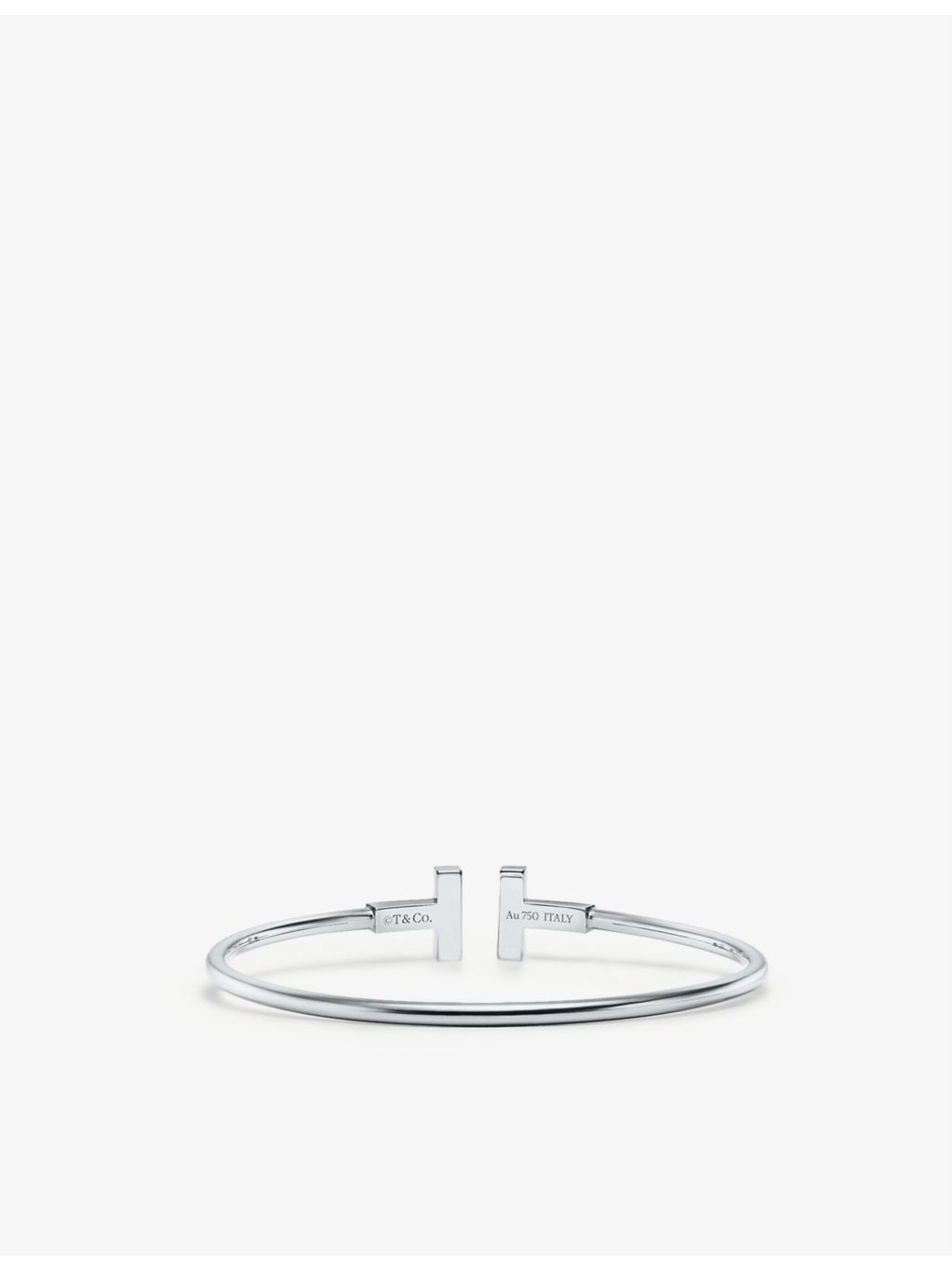 Tiffany & Co T bracelet turquoise 18ct white gold, UK version