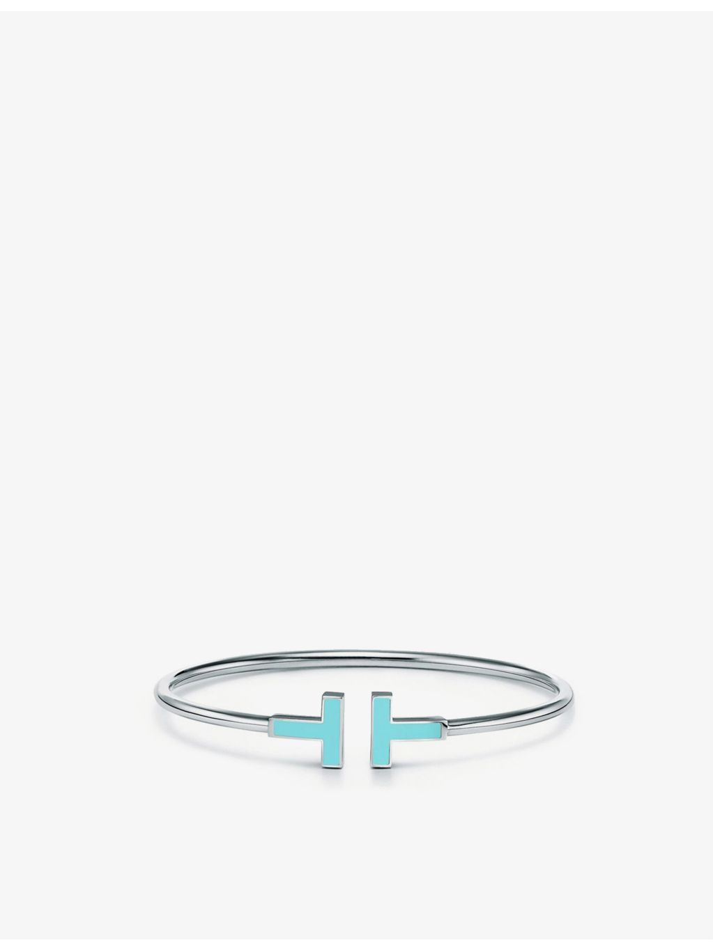 Tiffany & Co T bracelet turquoise 18ct white gold, UK version