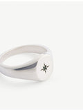 Serge DeNimes Envy sterling silver signet ring, UK version