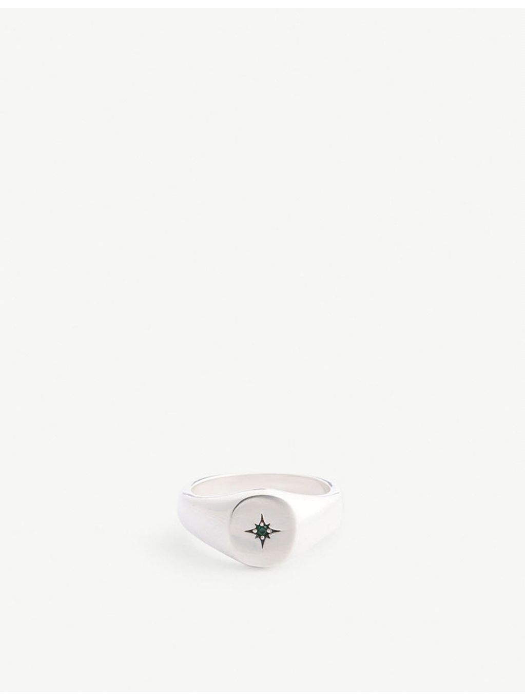 Serge DeNimes Envy sterling silver signet ring, UK version