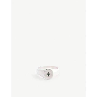 selfridges Serge DeNimes Envy Sterling Silver Signet Ring- Buy online at McGrocer