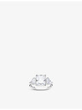Thomas Sabo sterling silver zirconia cocktail ring, imported from the UK