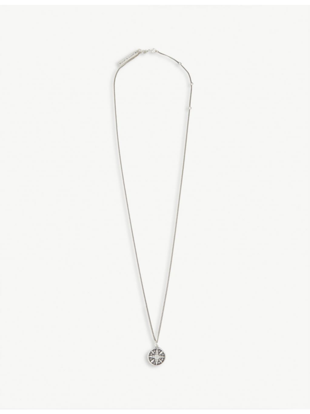 Serge DeNimes compass necklace sterling silver 37.5cm (British brand)
