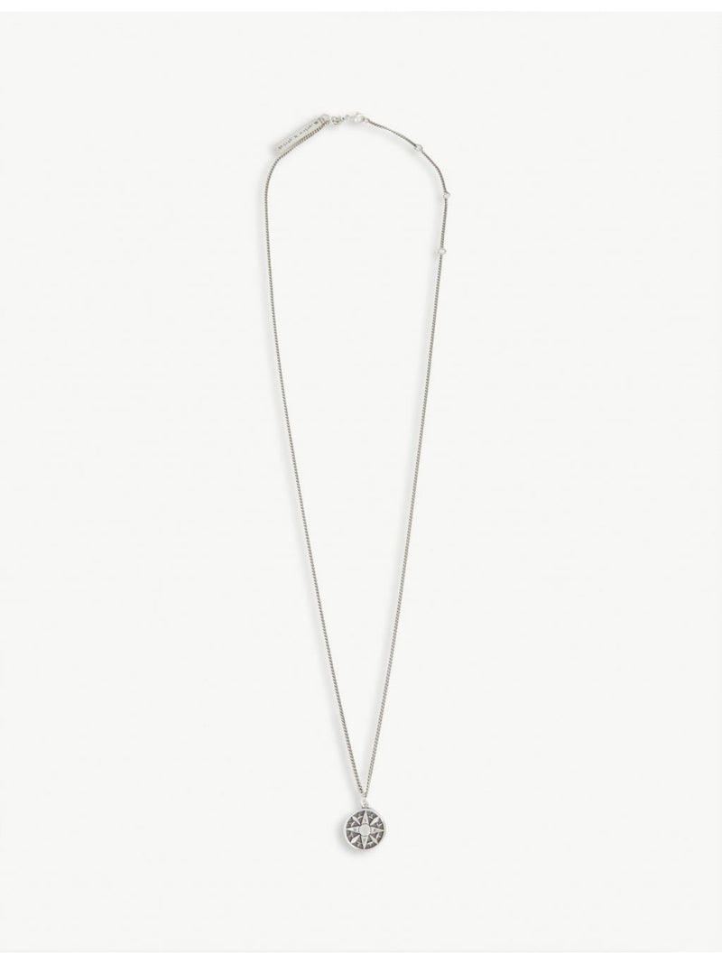 Serge DeNimes compass necklace sterling silver 37.5cm (British brand)