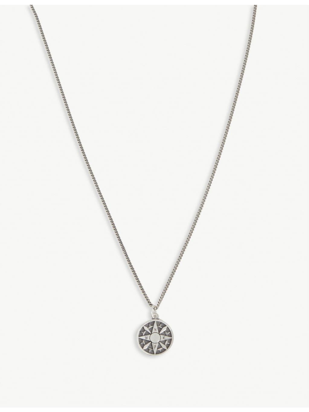 Serge DeNimes compass necklace sterling silver 37.5cm (British brand)