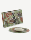 Ortigia Sicilia Fico D'India scented soap and glass plate 40g, UK version