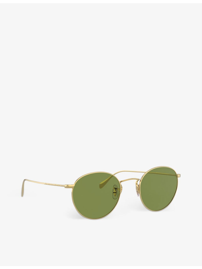 Oliver Peoples Coleridge Sun metal round sunglasses, imported from the UK