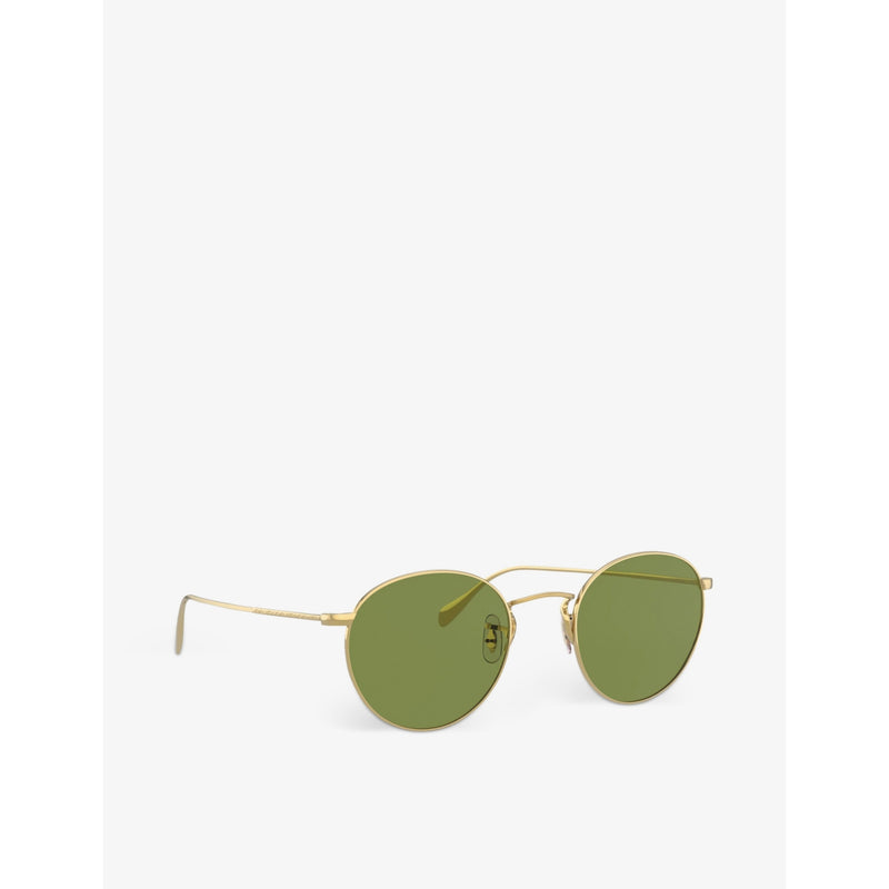 Oliver Peoples Coleridge Sun metal round sunglasses, imported from the UK
