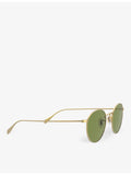 Oliver Peoples Coleridge Sun metal round sunglasses, imported from the UK