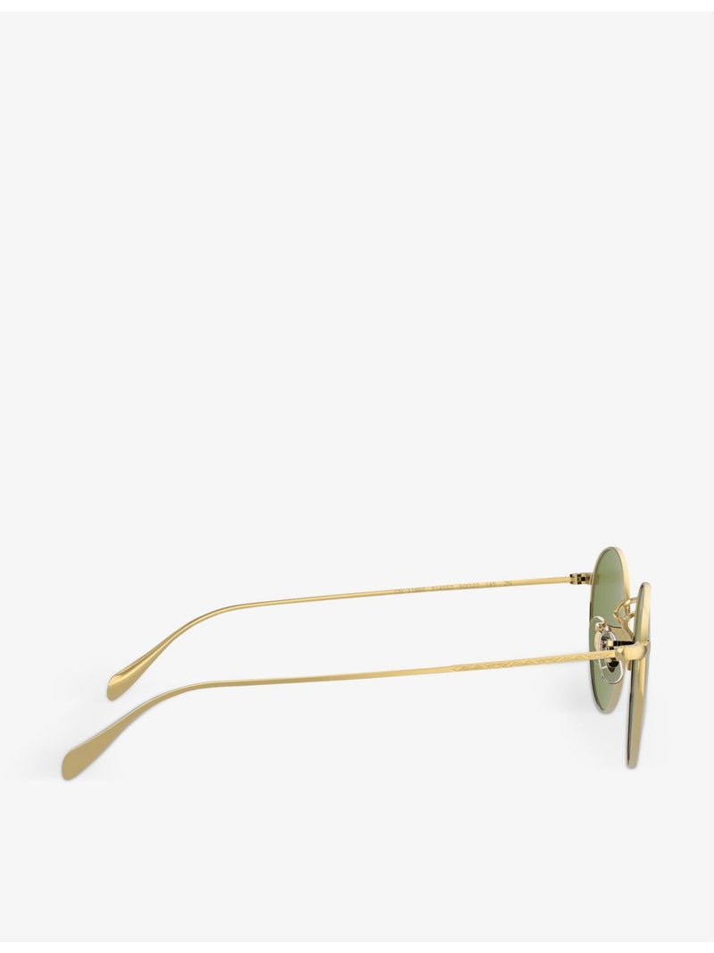 Oliver Peoples Coleridge Sun metal round sunglasses, imported from the UK
