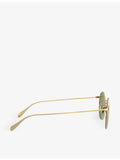 Oliver Peoples Coleridge Sun metal round sunglasses, imported from the UK