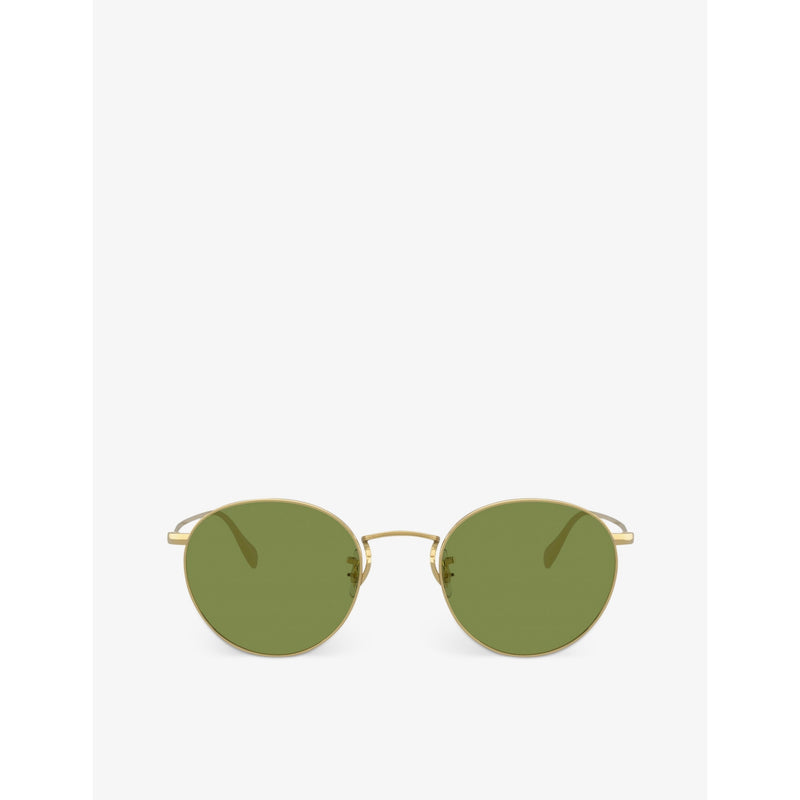 Oliver Peoples Coleridge Sun metal round sunglasses, imported from the UK