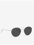 Oliver Peoples Coleridge Sun round metal sunglasses, imported from the UK